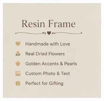 Personalized Resin Memory Tray – Photo & Name | Handmade Wedding Anniversary Gift