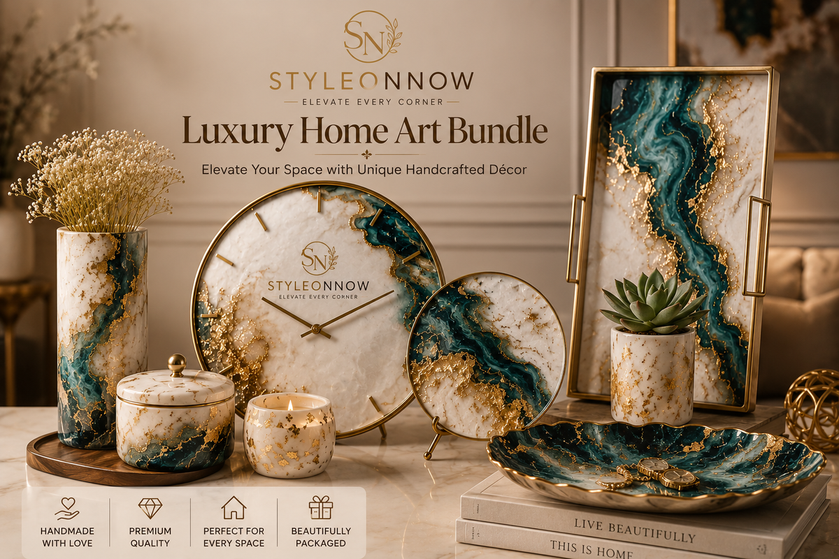 Luxury Home Art Bundle – Elevate Your Space with Unique Handcrafted Décor Styleonnow Luxury Home Art Bundle – Elevate Your Space with Unique Handcrafted Décor
