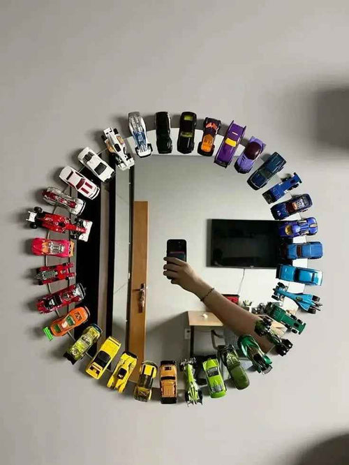Custom Car Collection Wall Mirror – Transform Your Space with Unique Die-Cast Car Decor
