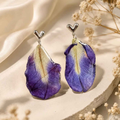 Enchanting Handcrafted Resin Drop Earrings | Lightweight Botanical Beauty